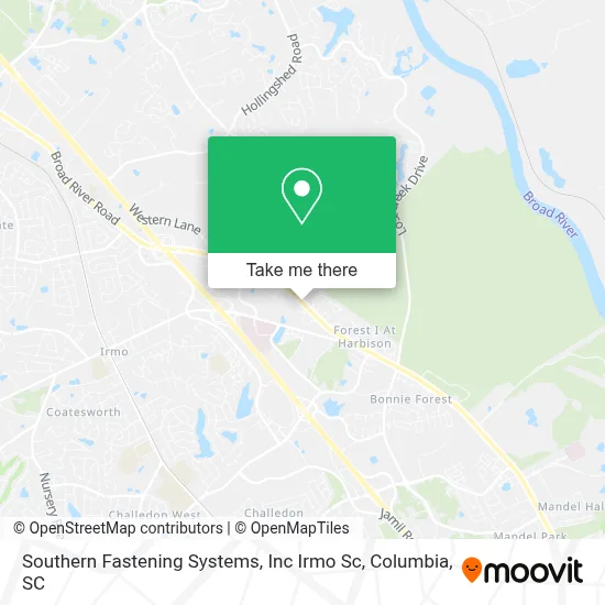 Southern Fastening Systems, Inc Irmo Sc map