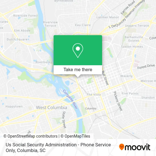 Us Social Security Administration - Phone Service Only map