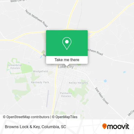 Browns Lock & Key map