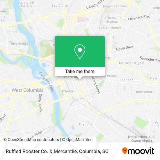 Ruffled Rooster Co. & Mercantile map