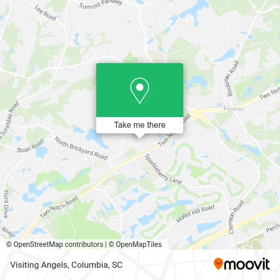 Visiting Angels map