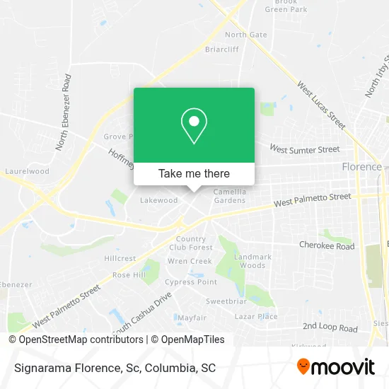 Signarama Florence, Sc map