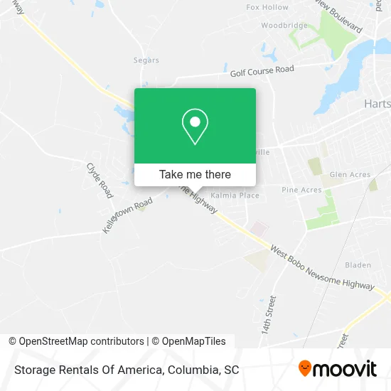Storage Rentals Of America map
