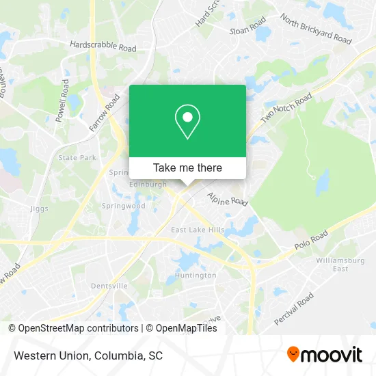 Western Union map