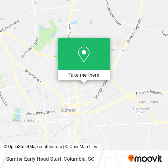 Sumter Early Head Start map
