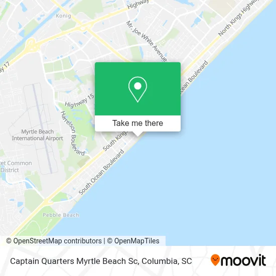 Captain Quarters Myrtle Beach Sc map