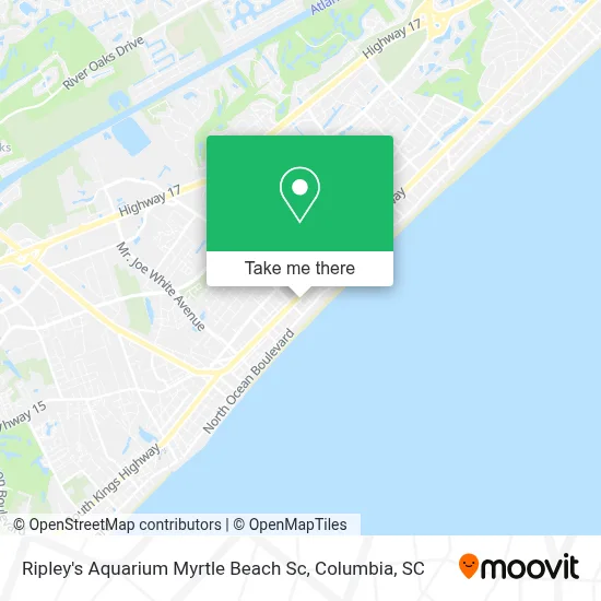 Ripley's Aquarium Myrtle Beach Sc map
