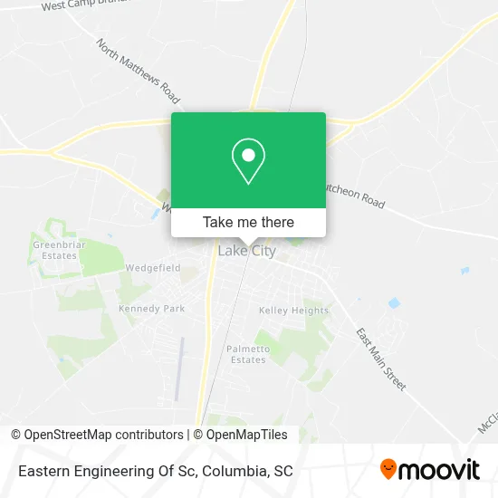 Eastern Engineering Of Sc map