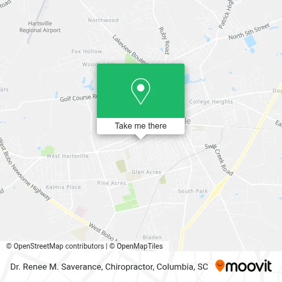 Dr. Renee M. Saverance, Chiropractor map