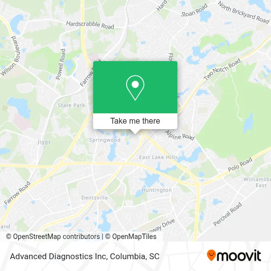 Advanced Diagnostics Inc map