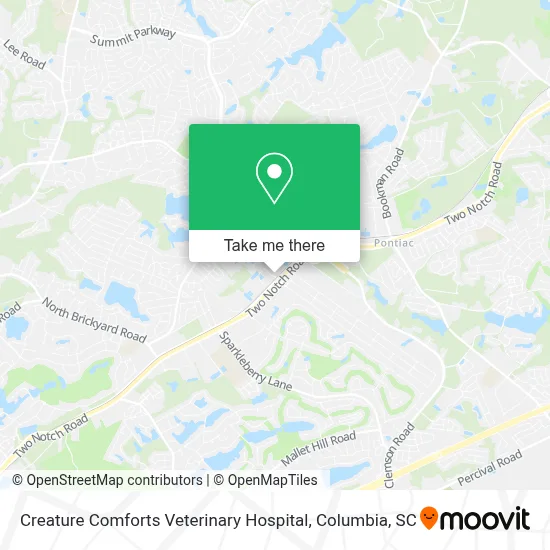 Creature Comforts Veterinary Hospital map