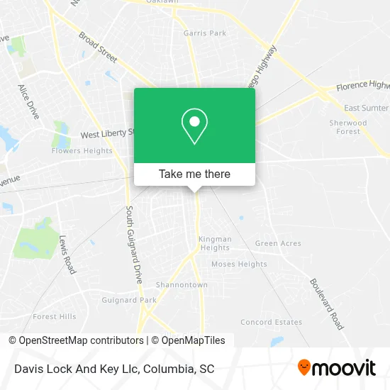 Davis Lock And Key Llc map