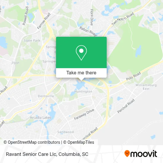 Ravant Senior Care Llc map