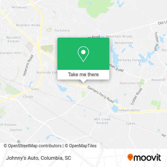 Johnny's Auto map