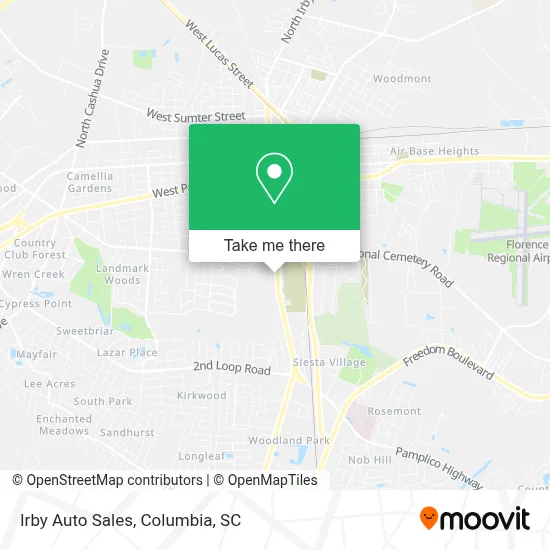 Irby Auto Sales map
