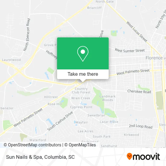 Sun Nails & Spa map