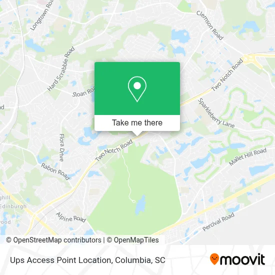 Ups Access Point Location map