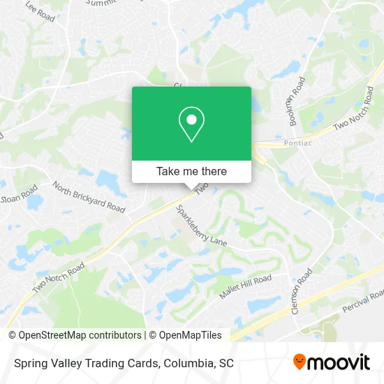 Spring Valley Trading Cards map