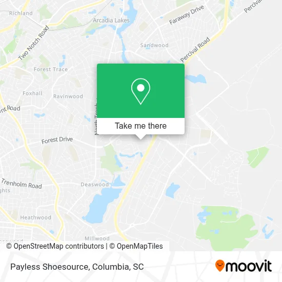 Payless Shoesource map