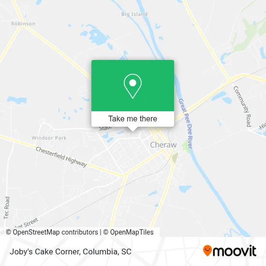 Joby's Cake Corner map
