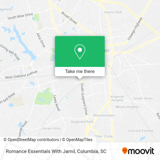 Romance Essentials With Jamil map