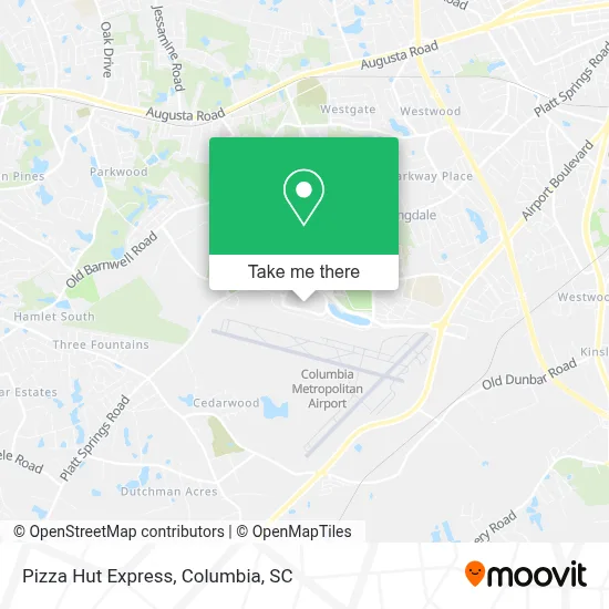 Pizza Hut Express map