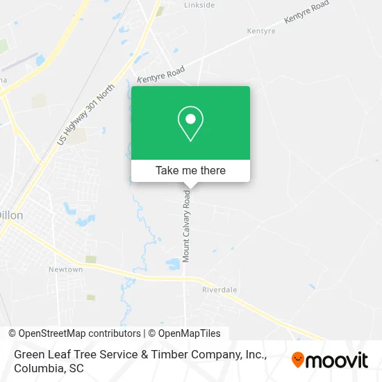 Green Leaf Tree Service & Timber Company, Inc. map