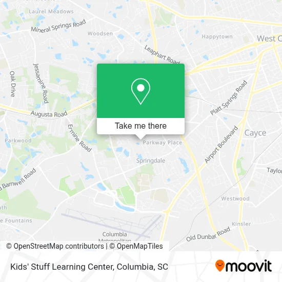 Kids' Stuff Learning Center map