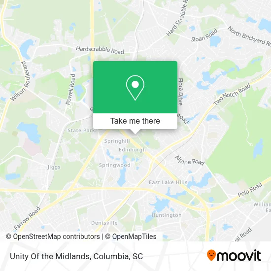 Unity Of the Midlands map