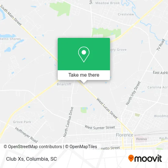 Club Xs map