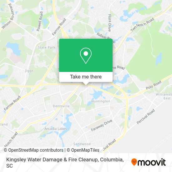 Kingsley Water Damage & Fire Cleanup map
