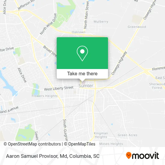 Aaron Samuel Provisor, Md map