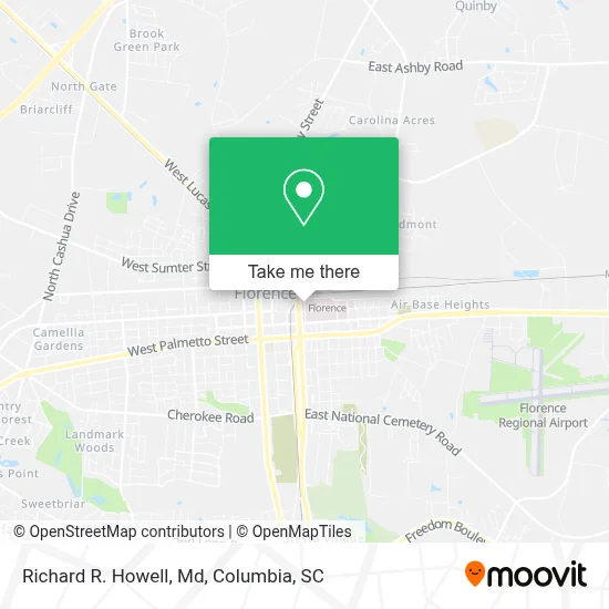 Richard R. Howell, Md map