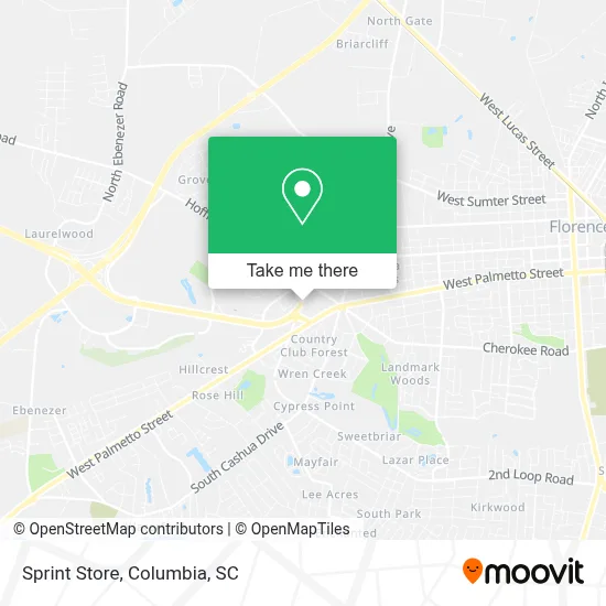 Sprint Store map