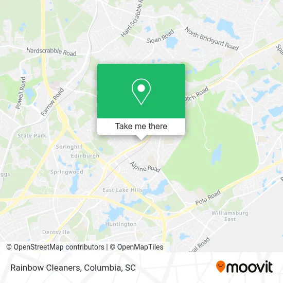 Rainbow Cleaners map