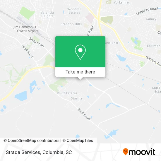 Strada Services map