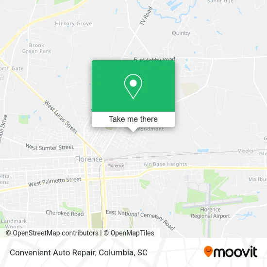 Convenient Auto Repair map