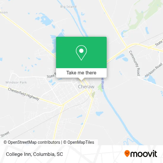 College Inn map
