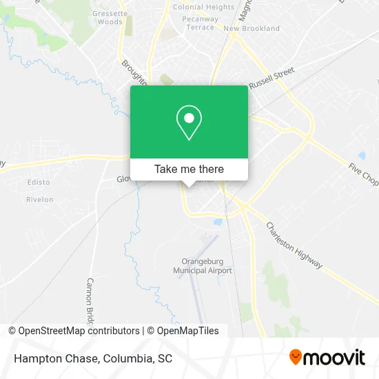 Hampton Chase map