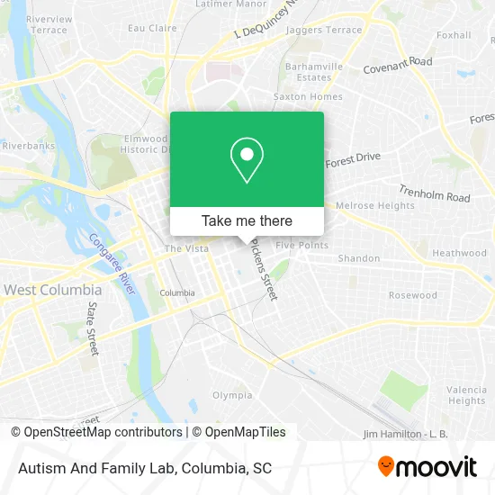 Autism And Family Lab map