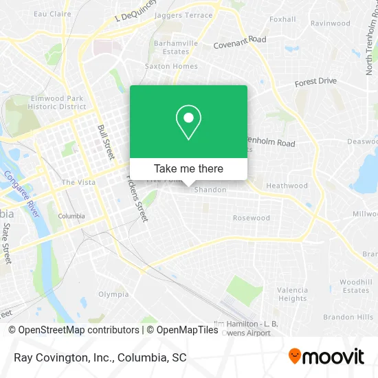 Ray Covington, Inc. map
