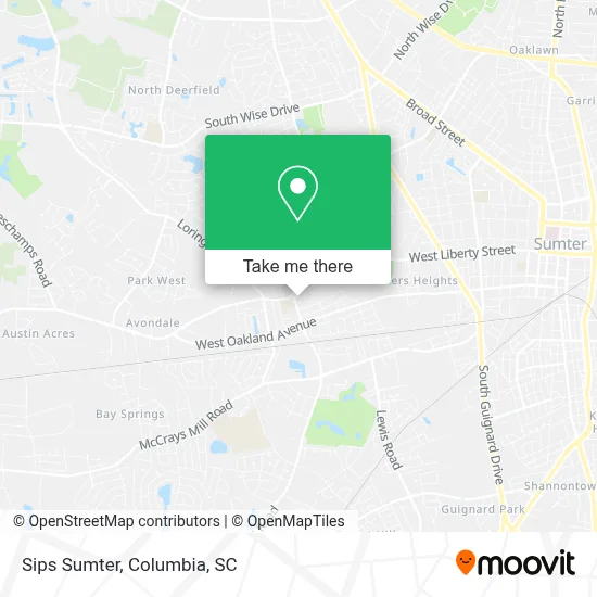Sips Sumter map