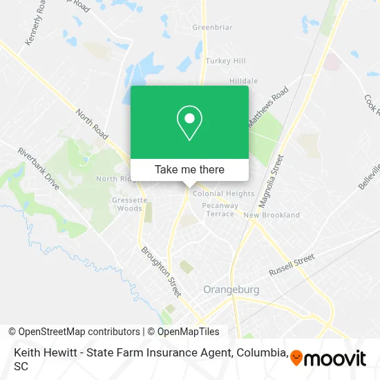 Keith Hewitt - State Farm Insurance Agent map