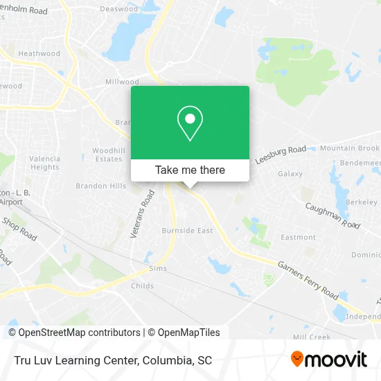 Tru Luv Learning Center map