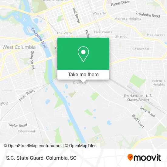 S.C. State Guard map