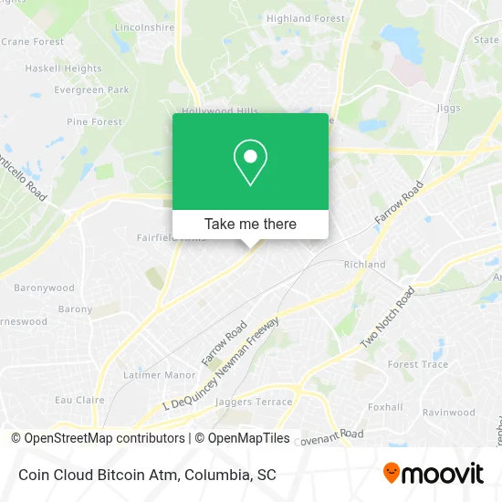 Coin Cloud Bitcoin Atm map