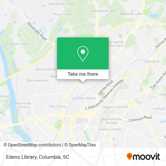 Edens Library map