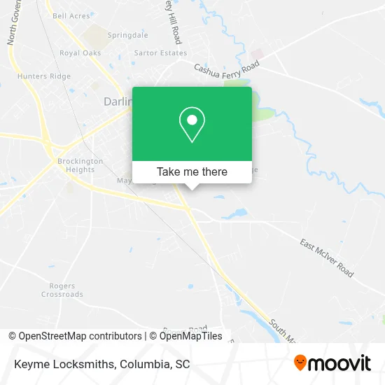 Keyme Locksmiths map