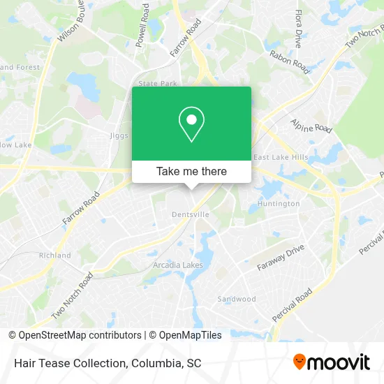 Hair Tease Collection map