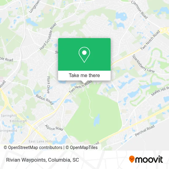 Rivian Waypoints map